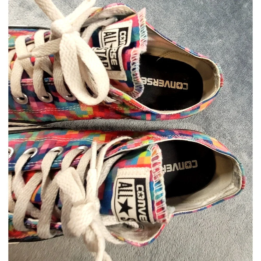 Converse Chuck Taylor All Star Pixels Women's 9 Men's 7 Bright Colors Sneakers - Picture 3 of 7